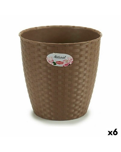 Kasvit Stefanplast Ruskea Muovinen 24 x 22,5 x 24 cm (6 osaa)