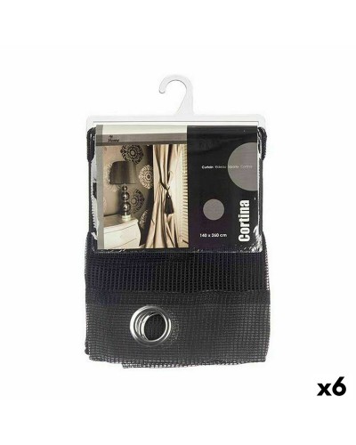 Gardin 140 x 260 cm Galler Svart (6 antal)