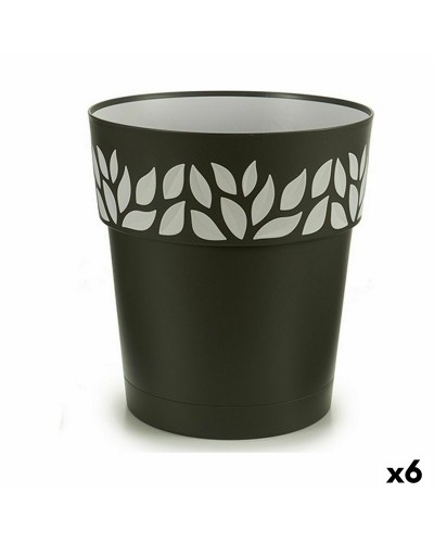 Självvattnande blomkruka Stefanplast Cloe Antracitgrå Plast 29 x 29 x 29 cm (6 antal)