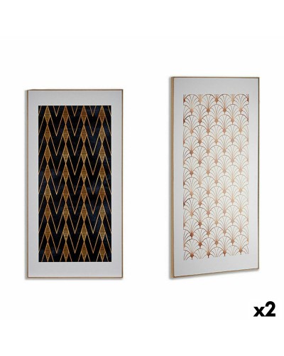Geometric Canvas Wall Art (Set of 2) - 61.5 x 121.5 cm
