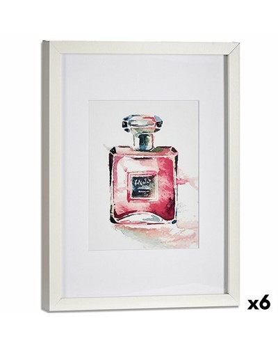 Cuadros Perfume Vidrio Aglomerado (Set de 6), 33 x 3 x 43 cm
