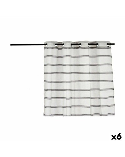 Verho Raidat Harmaa 140 x 0,1 x 260 cm (6 osaa)