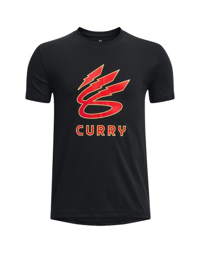Under Armour Curry Lightning Logo - Men's Black Short Sleeve T-Shirt
