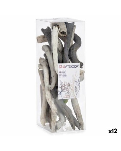 Decorative Log in Gray 9 x 27 x 9 cm - Pack of 12
