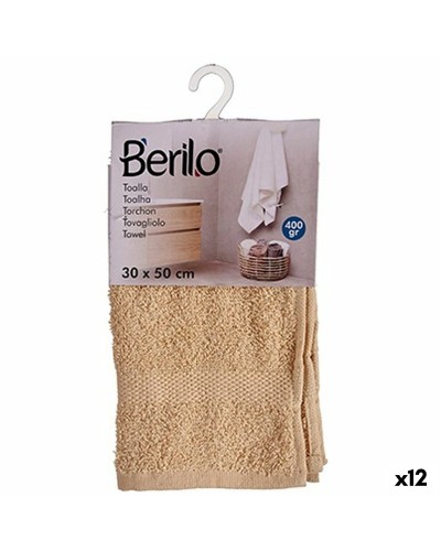 Badetuch Marea Creme, 30 x 50 cm, Weich und Saugfähig (12er-Set)
