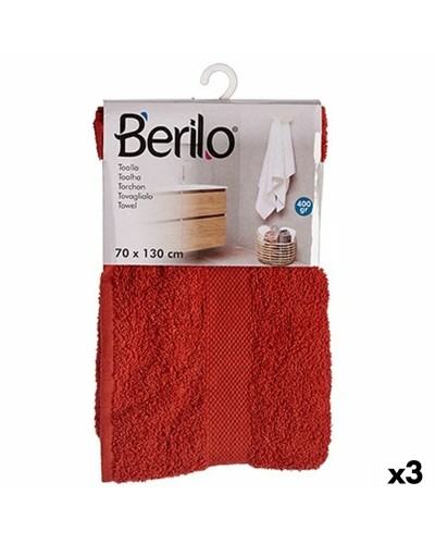 Badhanddoek Terracottakleur 70 x 130 cm (3 Stuks)