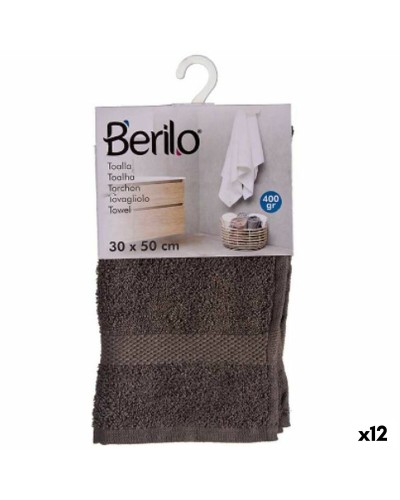 Badhanddoek Grijs 30 x 50 cm (12 Stuks)