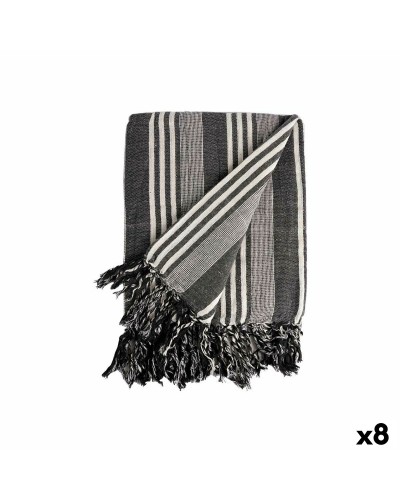 Multifunktionstuch mit weiß-grauen Streifen (235cm x 205cm), 8 Stück
