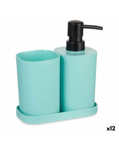 Juego de Baño Verde Oscuro Polipropileno 12 Piezas - Elegancia Moderna
