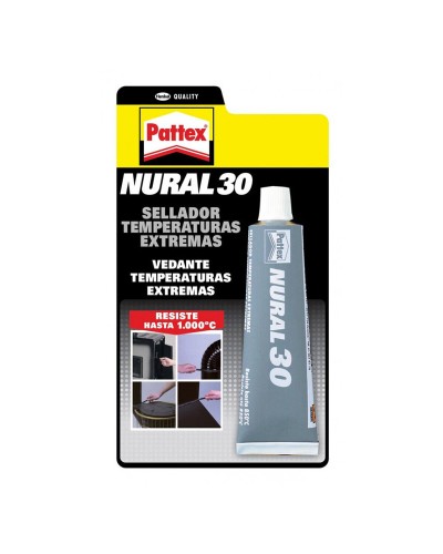 Sementti Pattex Nural 30 Itseliimautuva Korkean lämpötilan vastus Harmaa 150 g