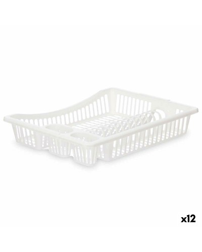 Diskställ Vit Plast 45,5 x 8 x 36,5 cm (12 antal)