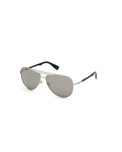 Web Eyewear WE0281 : Lunettes de Soleil Homme 60mm - Monture Argent/Bleu
