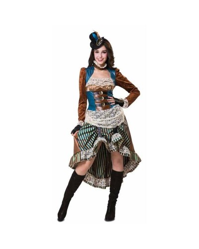 My Other Me Costume Steampunk Adulte - Robe Gothique avec Accessoires
