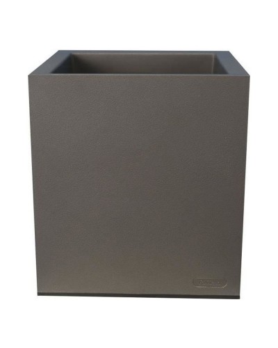 Riviera Grey Square Plastic Pot for Garden or Indoor Use
