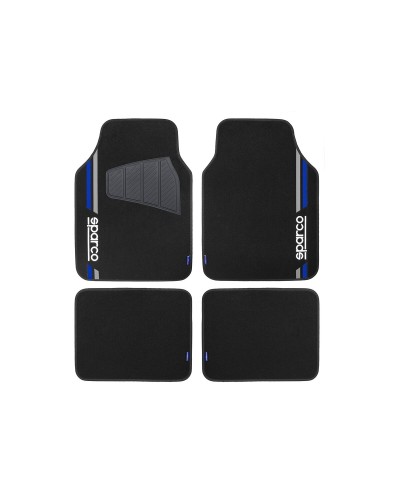 Sparco SPCF508BL: Alfombrillas Universales para Coche - Azul, Antideslizantes
