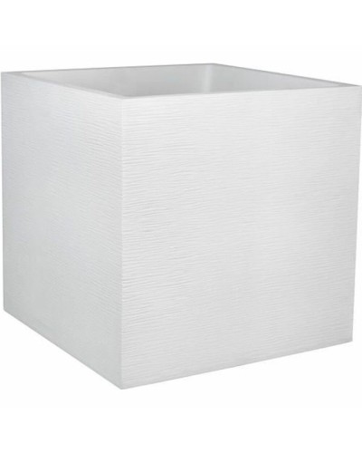 Vaso EDA Bianco in Plastica 49,5 cm, Perfetto per Piante da Interni ed Esterni