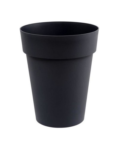 Vaso per fiori EDA Grigio Antracite Rotondo Ø 44 cm Plastica, 44 x 44 x 53 cm