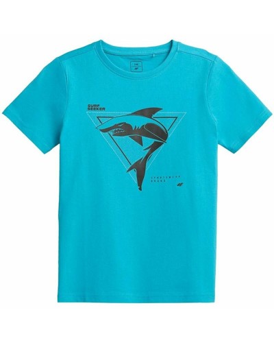 4F T-shirt Enfant Manches Courtes Imprimé - Coton Respirant Sport
