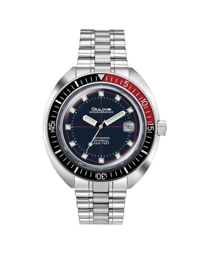 Bulova Marine Star 98B320 Montre Homme Argent Acier Inoxydable
