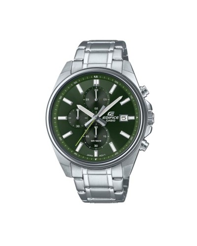 Casio EFV-610D-3CVUEF Montre Homme : Vert, Argenté, Chronographe
