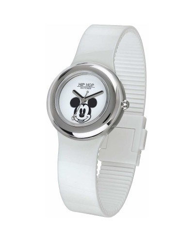 Hip Hop Orologio Unisex MICKEY METAL Bianco 32mm - Casual & Trendy
