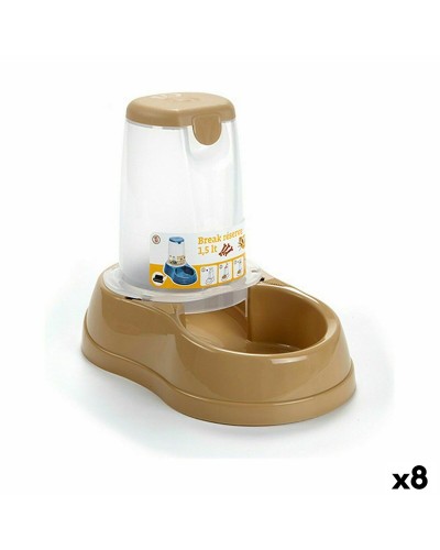 Hundmatare Stefanplast Beige Plast 1,5 L 18,5 x 22,5 x 29 cm (8 antal)