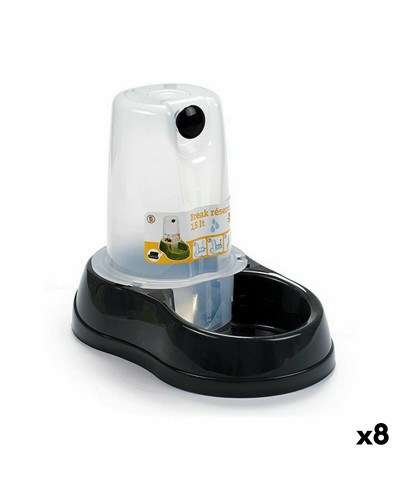 Abbeveratoio Stefanplast 1,5L | Serbatoio Acqua Automatico | Ideale per Animali Domestici (8 Unità)