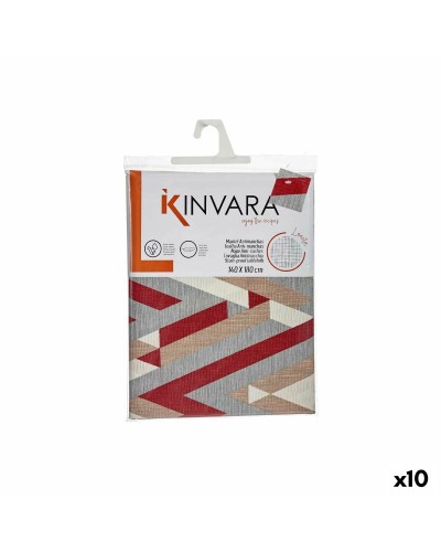 Nappe Élégante Anti-taches | Rayures Rouge Grenat | 140 x 180 cm | Pour Tables jusqu'à 10 Personnes
