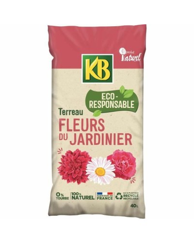 Terriccio KB per Piante da Giardino, 20 L + Concime e Regolatore di pH
