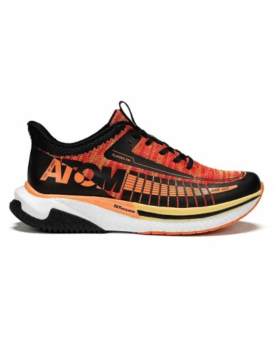 Zapatillas Running Atom AT130 Naranja Negro Hombre - Amortiguadas y Transpirables
