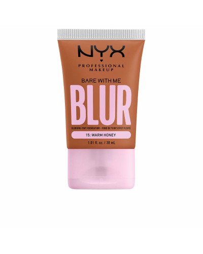 NYX Bare With Me Blur Base Make-up - 15 Warm Honey - Glättender Effekt 30ml
