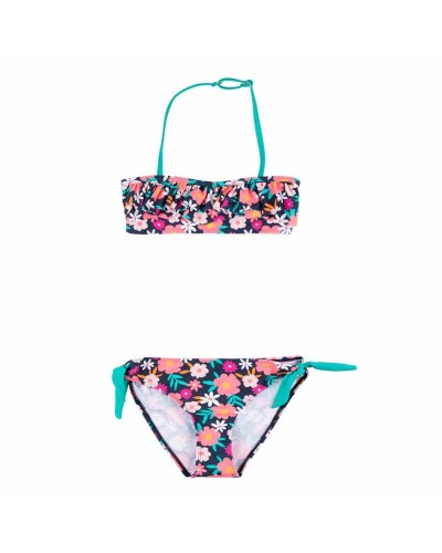 Go&Win Girl's Botanic Black Bikini - Sporty 2 Piece Swimsuit
