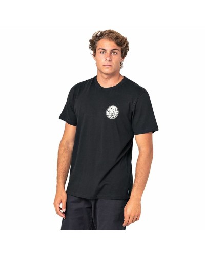 Rip Curl T-shirt Wettie Essential Noir Homme - Manches Courtes Surf & Natation
