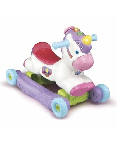 VTech Baby Cléo Schaukel-Einhorn Mehrfarbig - Interaktives Reittier für Kinder
