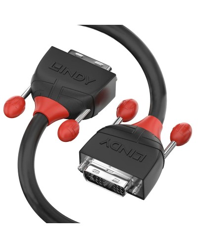 DVI-kabel LINDY 36257 3 m Svart