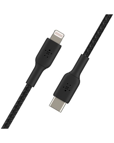 Belkin USB-C to Lightning Cable 1m Black - Fast Charging iPhone/iPad
