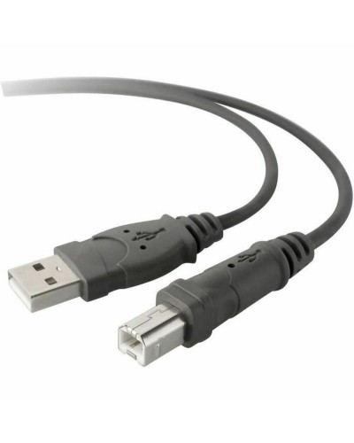 Belkin Cable USB 2.0 para Impresora 3m Negro/Gris - Transferencia de Datos Rápida
