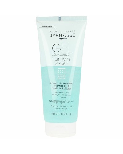 Byphasse Gel Démaquillant Visage Purifiant - 200ml - Peau Mixte/Grasse
