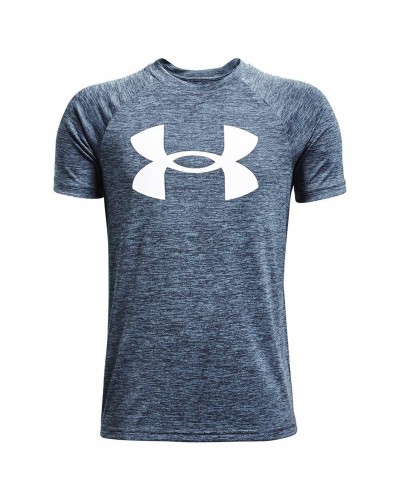 T-shirt med kortärm Barn Under Armour Tech Twist SS Blå Indigo