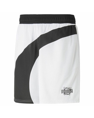 Puma Flare Basketball Shorts Herren - Weiß - Atmungsaktiv & Leicht
