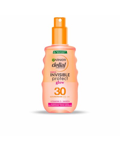 Suihke aurinkosuoja Garnier Invisible Protect Glow Spf 30 150 ml