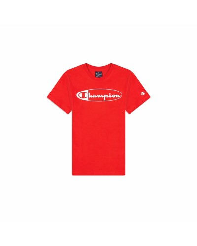 Champion Kinder T-Shirt Rundhals Rot - Baumwolle, kurze Ärmel
