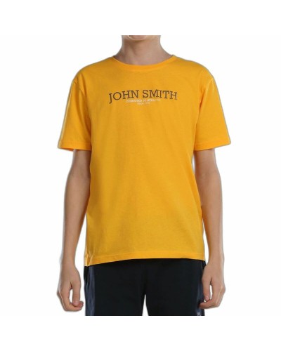 John Smith T-Shirt Kind Knabe Gelb - Kurzarm Sport
