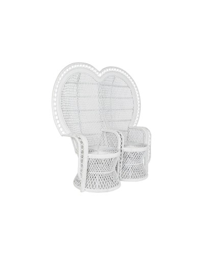 Fauteuil de Jardin DKD Home Decor Blanc - Dimensions 188 x 50 x 140 cm
