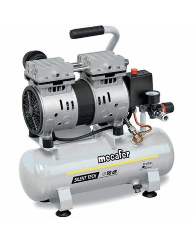 Luchtcompressor MECAFER 425523 Horizontaal Stil 8 bar 24 L