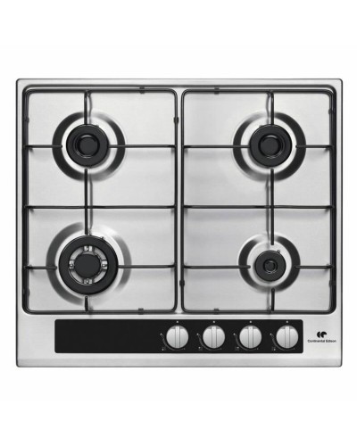 Continental Edison Plaque de Cuisson Gaz 4 Feux Inox - Cuisine Facile
