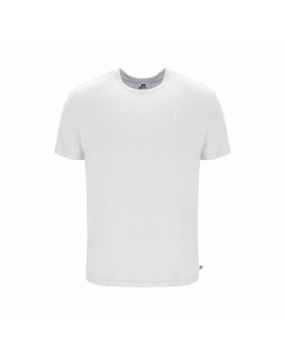 Russell Athletic Amt A30011: Camiseta de Manga Corta para Hombre - Blanca, Transpirable
