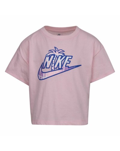 Nike Knit Camiseta de Niño Manga Corta - Rosa, Transpirable
