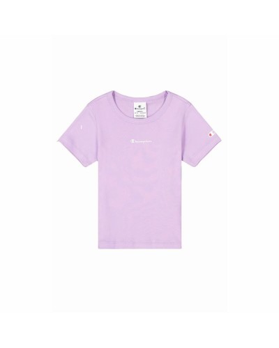 Champion Maglia Bambino Crewneck Lavanda - Manica Corta Sportiva
