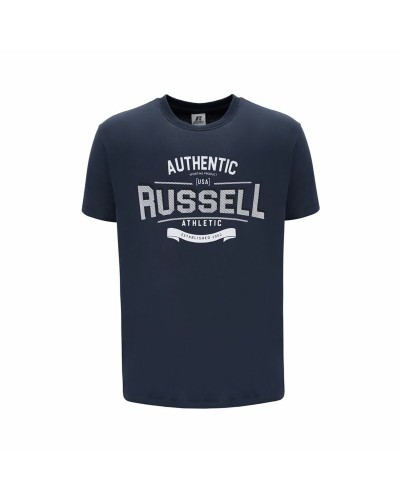 Russell Athletic Herren T-Shirt Ara Dunkelblau - Kurzärmeliges Sportshirt
